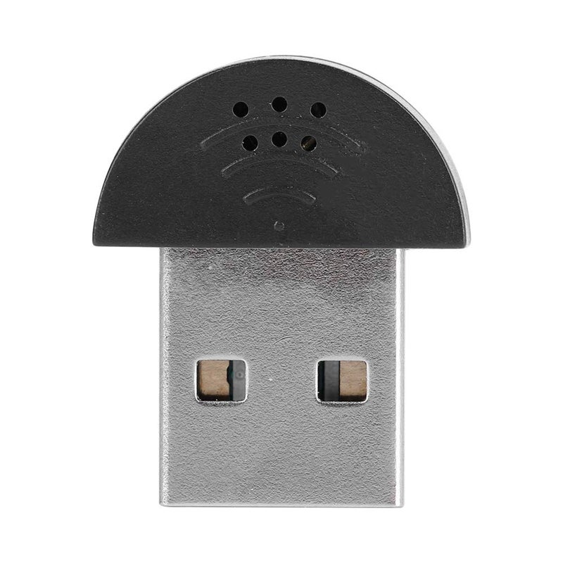 Pomya Mini Microphone, Portable USB Studio Speech 360Â° Omnidirectional Noise Cancellation Microphone Recording Audio MIC Adapter for Computer PC(black) - Image 1